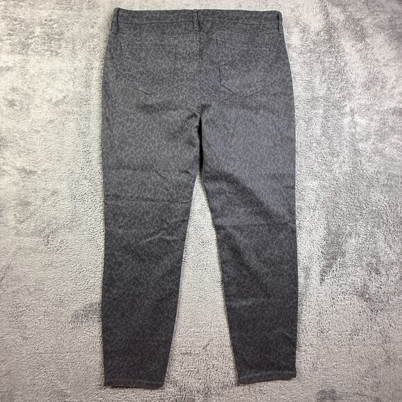 Buffalo David Bitton High-Rise Skinny Jeans NEW Gray Leopard Hanna Sz 16 36x29 - Picture 2 of 9